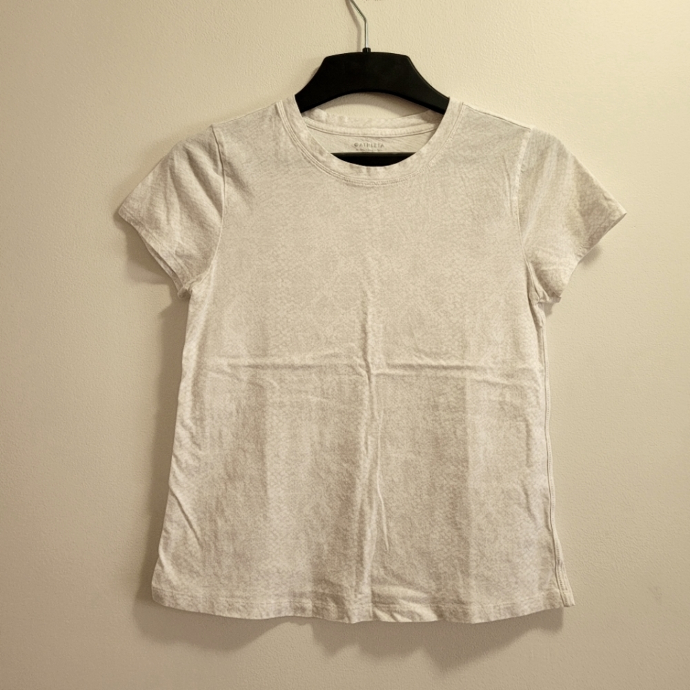 Athleta snakeskin print tee small